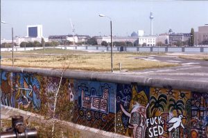 Berlin Wall and view of "No-man's Land" 1985